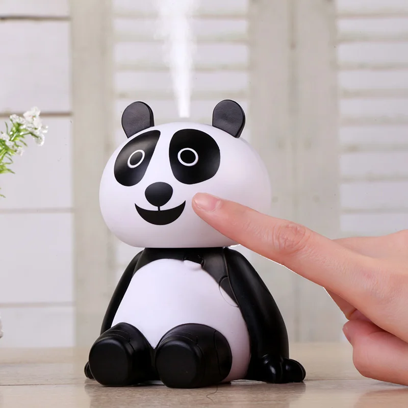 Srčkan Panda Kul Megle, Vlažilniki Zraka, Prenosni Izklop Aroma eteričnega Olja Difuzor USB Aromaterapija Razpršilo za Spalnico