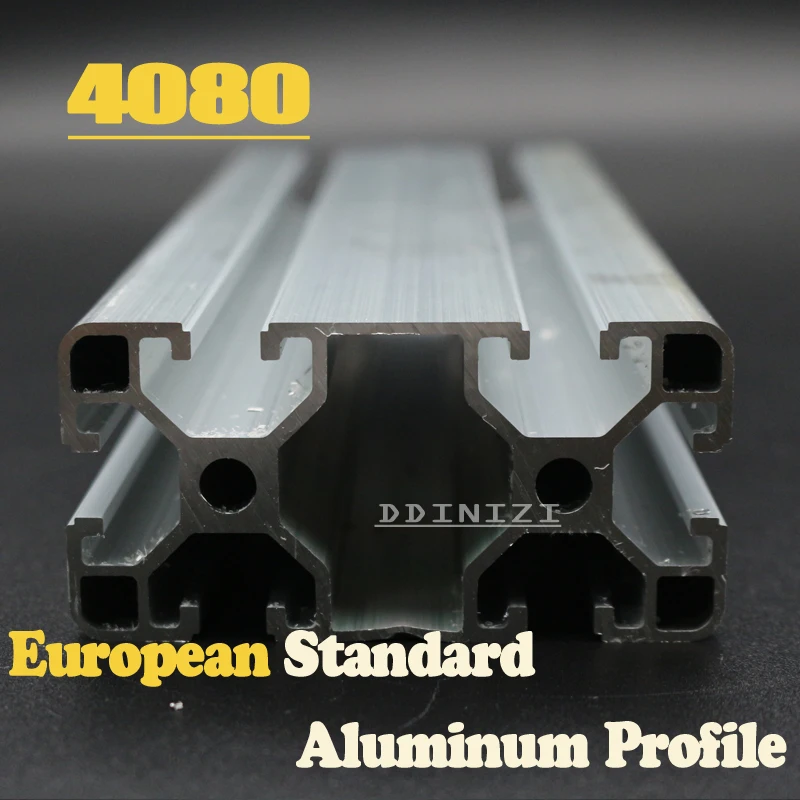 CNC 3D Tiskalnik Deli Evropski Standard Eloksiran Linearni Železniškega Aluminij Profil Ekstrudiranje 4080 za DIY 3D tiskalnik