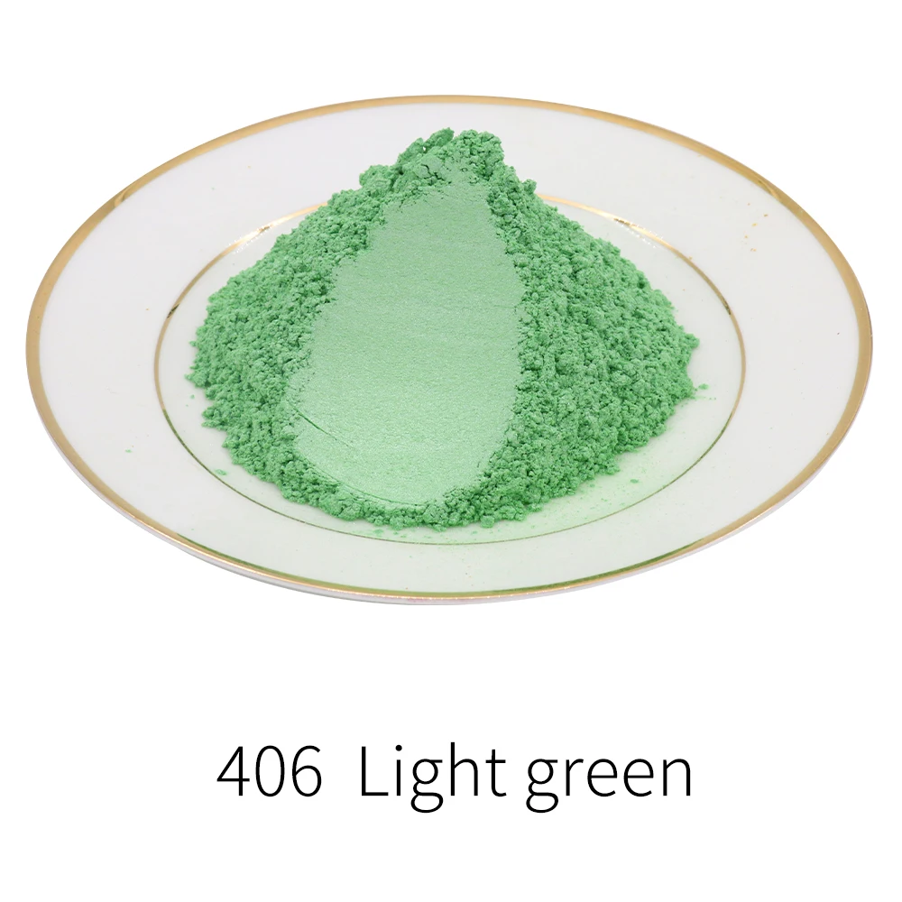 Svetlo Zeleni Biser v Prahu Pigment DIY Barvila Barvila za Milo Dekoracijo Nohtov Slikarstvo Avto Umetnosti Obrti 5