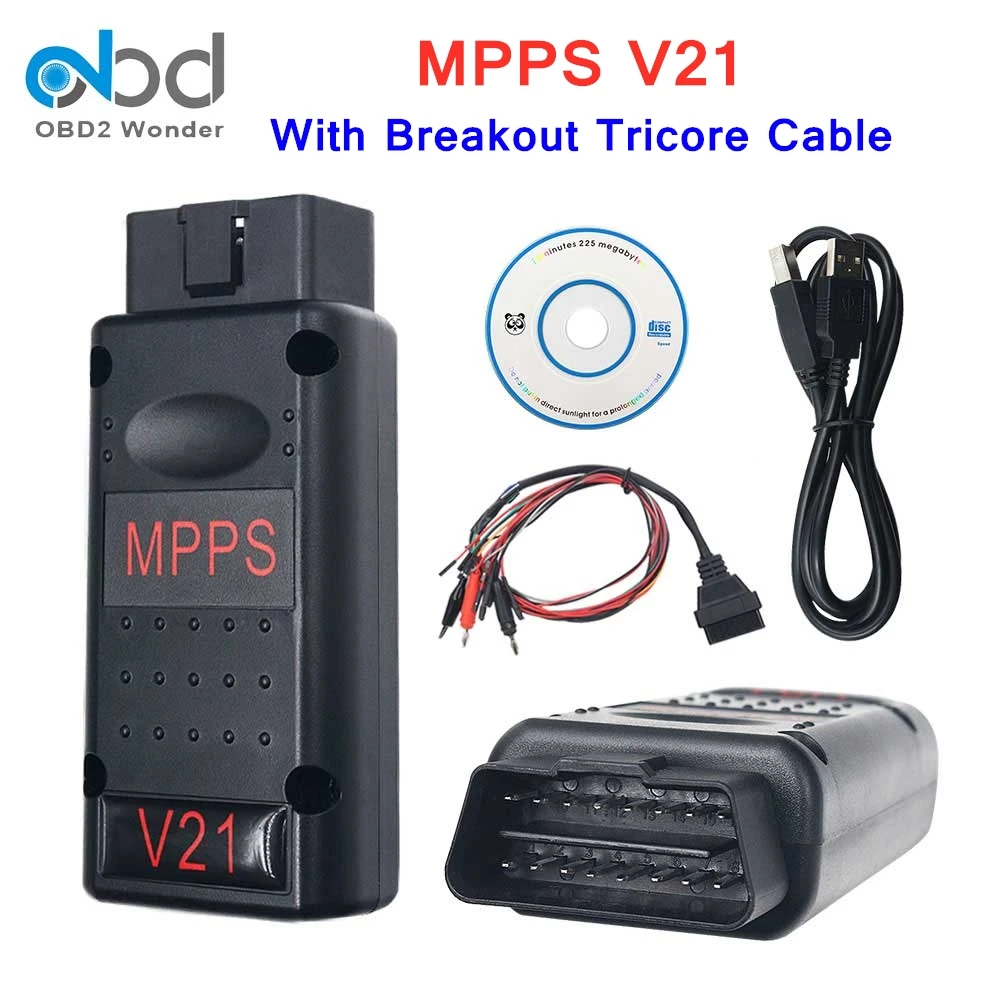 2020 Novo MPPS V21 OBD2 ECU Chip Tuning Vmesnik MPPS V18 V21 Za EDC15 EDC16 EDC17 MED17 Flash Kontrolna Avto Diagnostiko Kabel