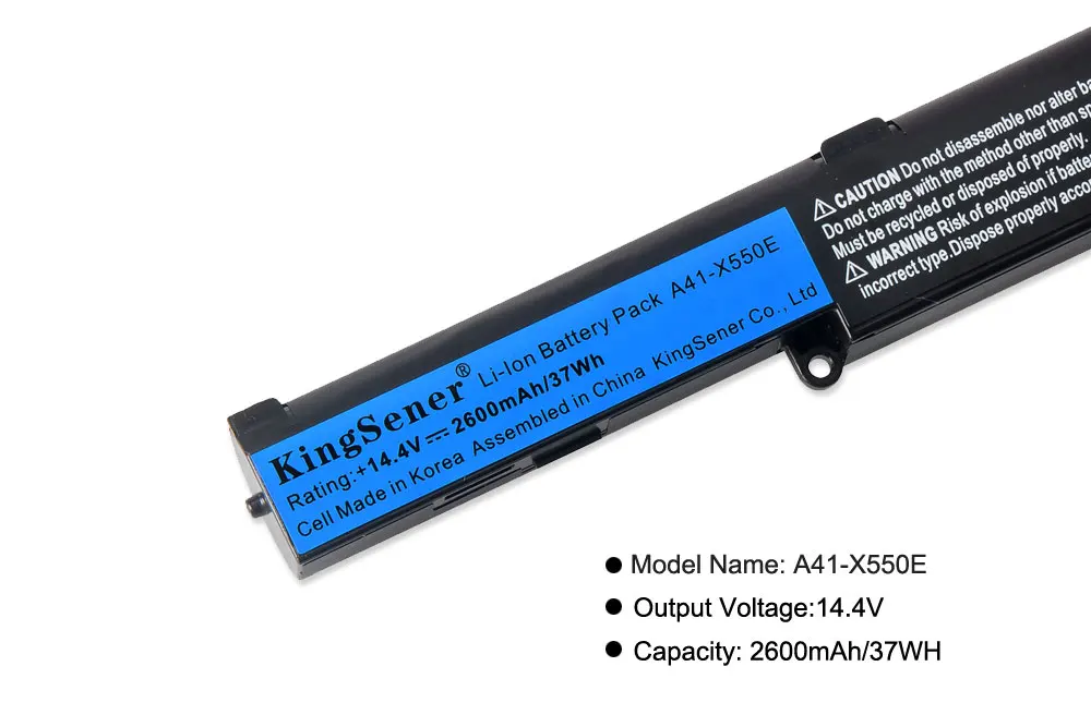 KingSener A41-X550E Laptop Baterija za ASUS K550D K550DP D451V X550DP X550D F550D R752LJ R752LD R752LB R752M R752L R751J P750L