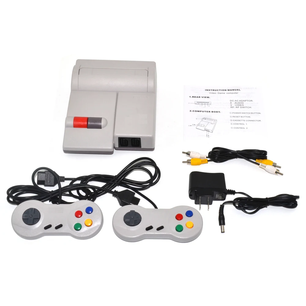 Za NES-101 Klon Konzola vključuje Dve Krmilniki in kabli EU ali ZDA plug brez igra kartuše