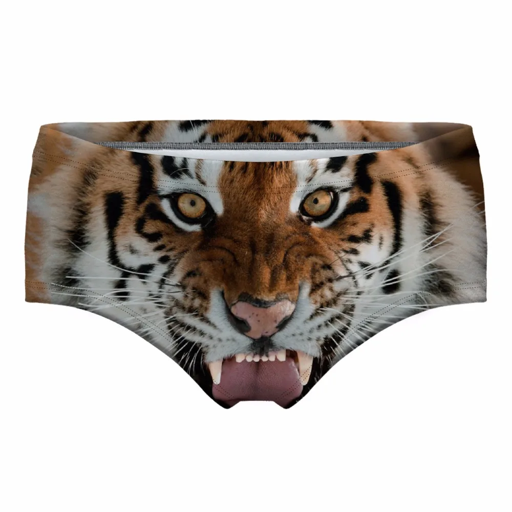 NOVO Harajuku Ženske Spodnje hlače 3D Tisk digitalni tisk Odprite ustjem tiger Visoke Kakovosti, Nove blagovne Znamke Neskončno Seksi Hlačke, spodnje Perilo