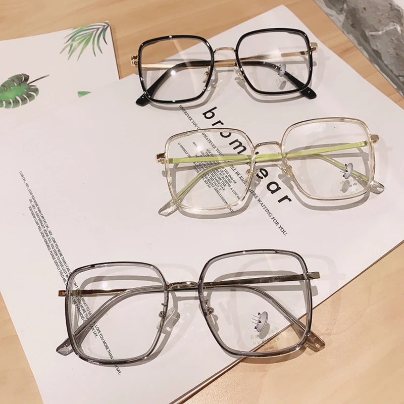 Retro Anti Modra Svetloba Očal Okvir Žensk In Moških Jasno Računalnik Očala Kvadratni Igralni Očal Okvir Moda Optična Očala