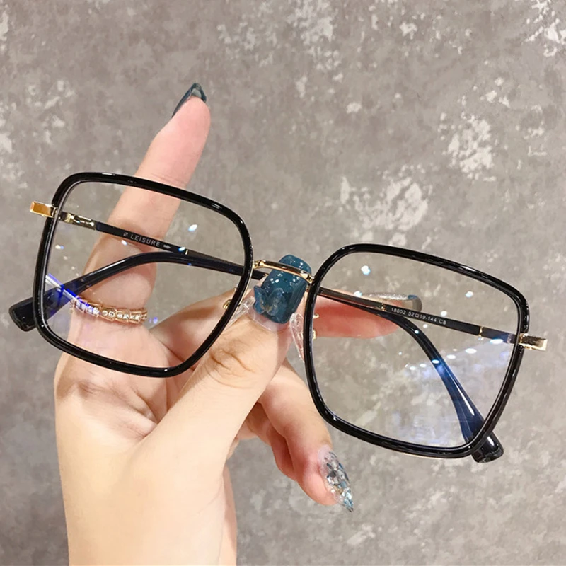 Retro Anti Modra Svetloba Očal Okvir Žensk In Moških Jasno Računalnik Očala Kvadratni Igralni Očal Okvir Moda Optična Očala