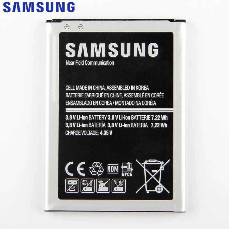Originalni Samsung Nadomestna Baterija Za Ace 4 GALAXY Ace Slog LTE SM-G357FZ G357 z NFC Pristna Baterija EB-BG357BBE 1900mAh