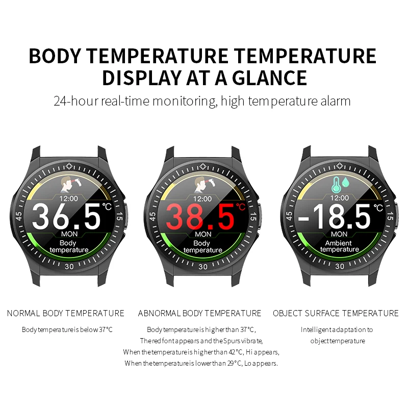 Wearpai TW6 Fitnes Tracker Telesne Temperature zaslon Smart Ure Fitnes Manšeta z Pedometer Pametna Zapestnica Šport