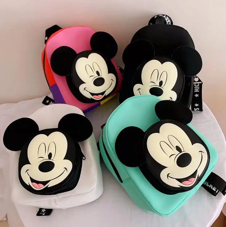 Moda Disney otroška vreča Mickey Mouse otrok Bacpack pomlad Jesen Mickey Miške Minnie vzorec nahrbtnik Otroci Darila