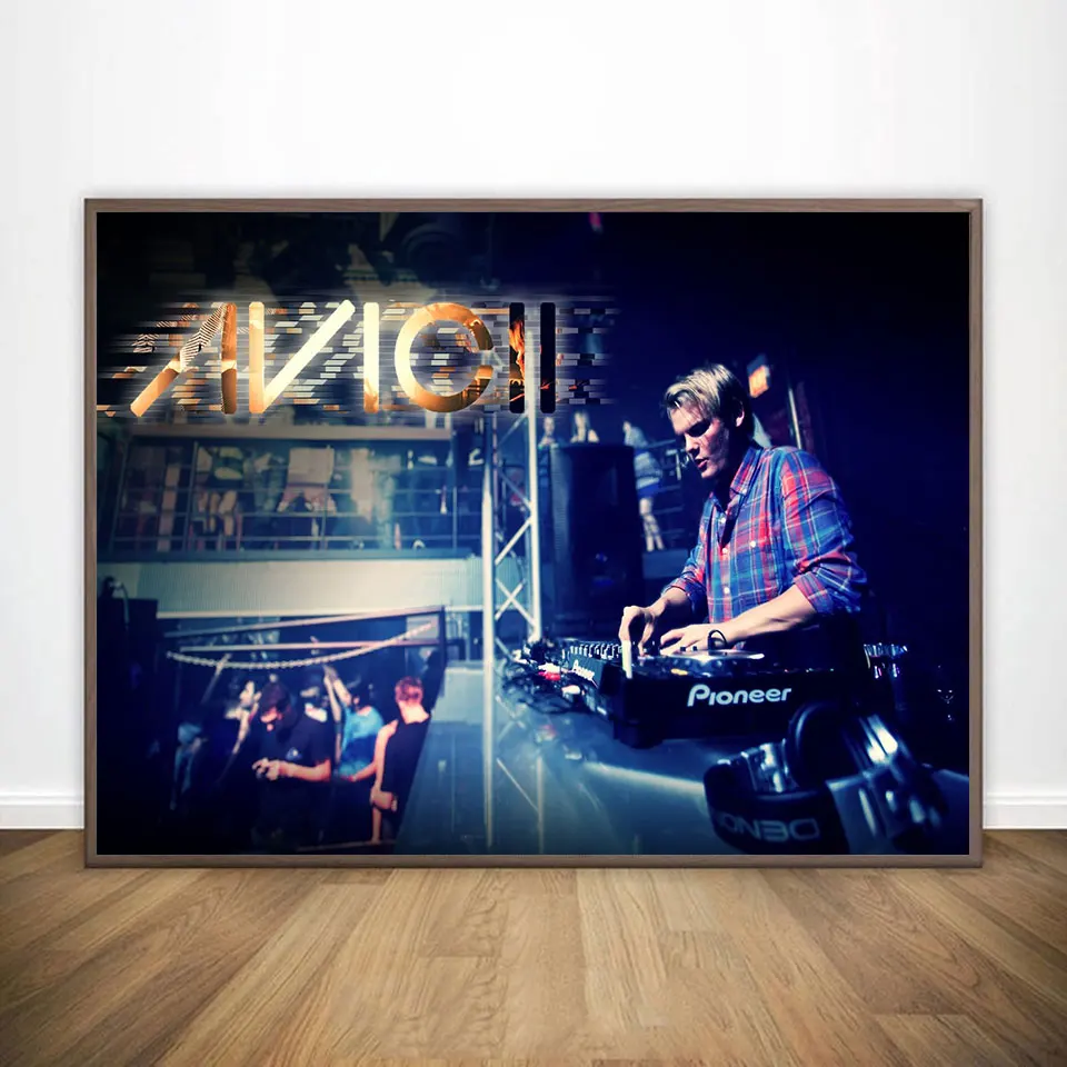 Avicii Legenda DJ Glasba Pevka Star Sodobno Abstraktno Poster Tiskanje Slik Umetniško Platno Stenske Slike Za Dnevni Sobi Doma Dekor