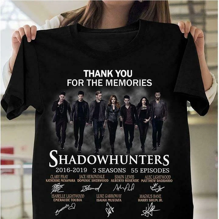 Shadowhunters 3Th Obletnico Hvala Za Spomine Črni Bombaž Moški S-6Xl T-Shirt