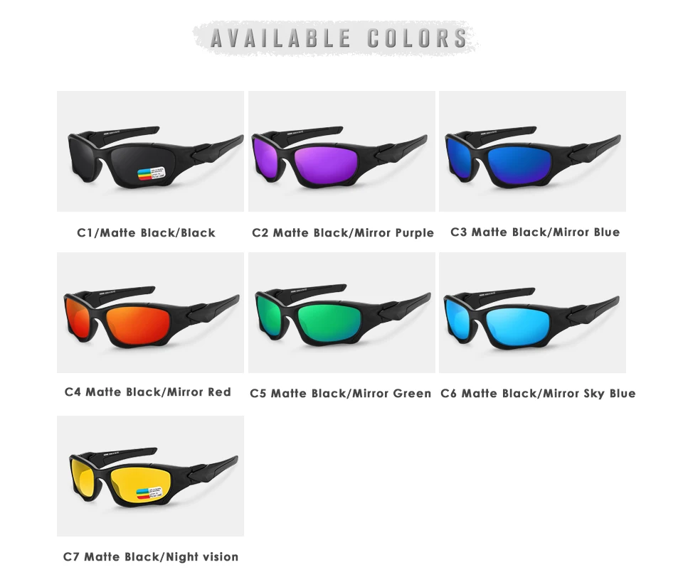 KDEAM Klasičnih Ogledalo Polarizirana sončna Očala Moški Šport buljiti Vožnje Nočno vizijo Očala Ženske UV400 zaščito, Z ohišjem, ki je KD0623