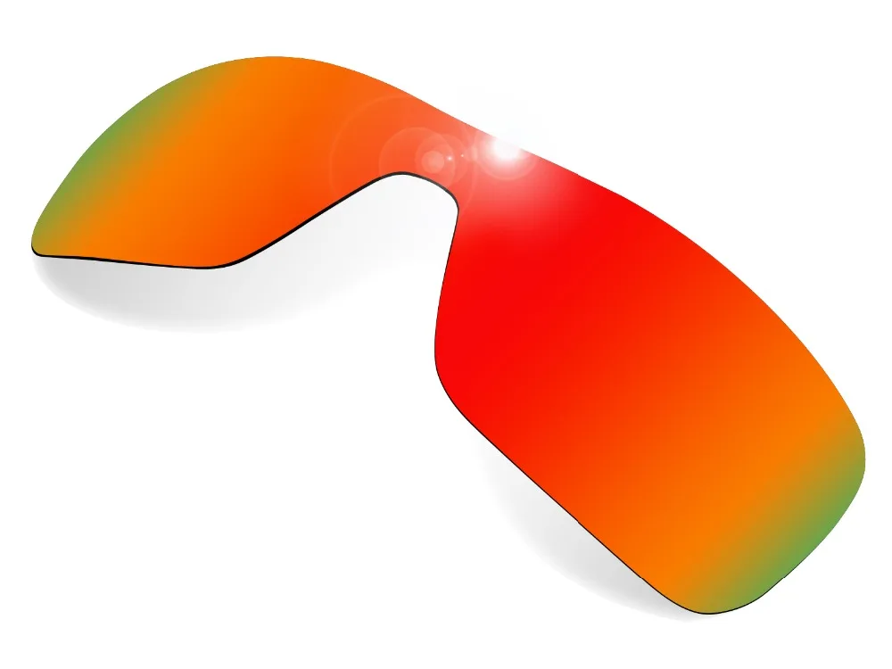 Glintbay 2 Kosa Polarizirana sončna Očala Zamenjava Leč za Oakley Turbinski Rotor Ogenj Rdeča in Modra Led
