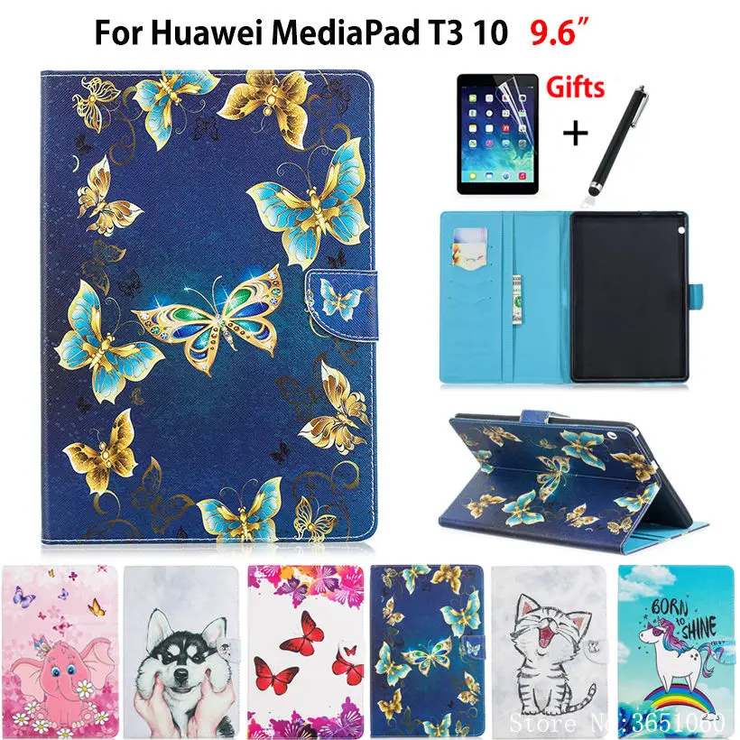 Metulj Naslikal Primeru Za Huawei MediaPad T3 10 AGS-L09 AGS-W09 AGS-L03 9.6