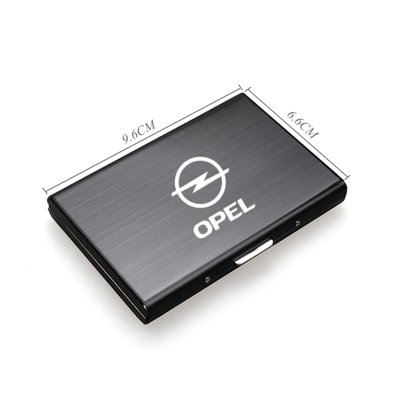 Za Opel astra j h g insignia mokka corsa d vectra Moda Aluminij Zlitine RFID Antimagnetic Držalo za Kartico, Kreditno Kartico Primeru