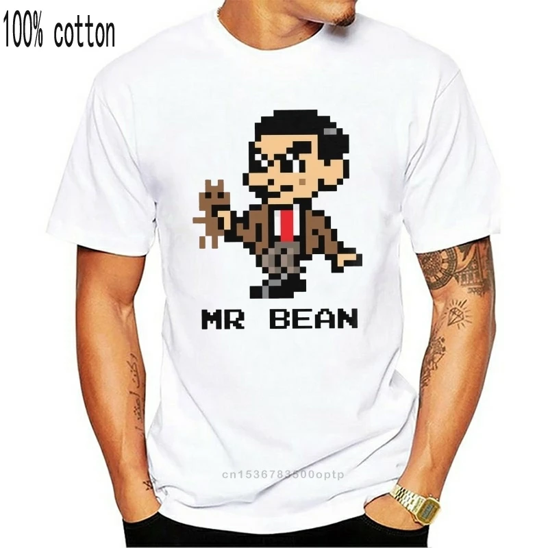 Tiskani camiseta G. Bean Pixelated Lik Moški T-Shirt bombaž ženske tee majica