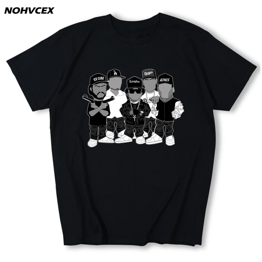 NWA N. W. A. Naravnost Ven Compton Moških Hip Hop Rap Kratek Rokav T-Shirt Harajuku Poletje Slog, Camisetas
