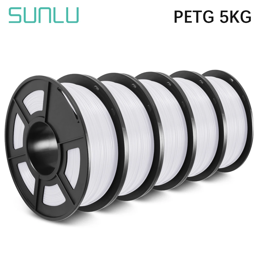 SUNL 3D Tiskanje Žarilno PETG 1.75 MM 2/3/5/10 KG Za Obesek PETG 3D Tiskalnik Nitke 1 KG/2.2 LBS S Konico Toleranca +/-0.02 mm