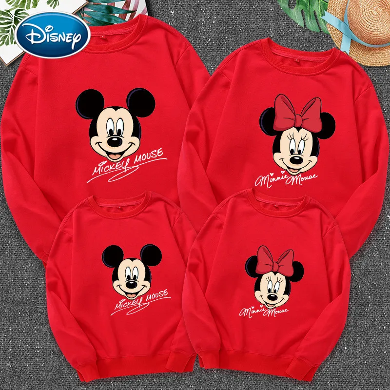Disney rodbina Ujemanja Obleke z Dolgimi rokavi Mickey Oče, Mati, Hči, Sin, Jopice Moda Oče, Mama, Otroci Plašči