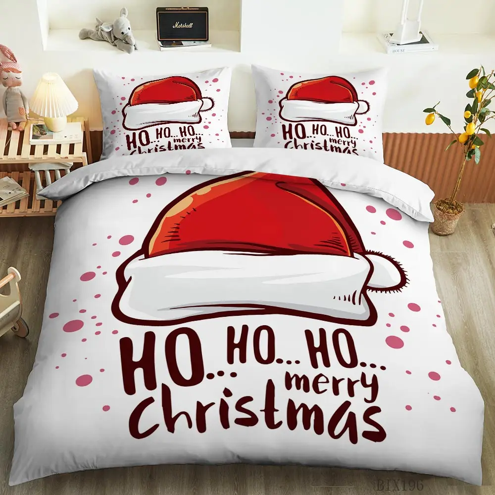 Vesel Božič, Božiček rjuhe kritje tolažnik niz posteljo pokrovček nastavite polni velikosti enojna /dvojna/queen/king luksuzni set posteljnine