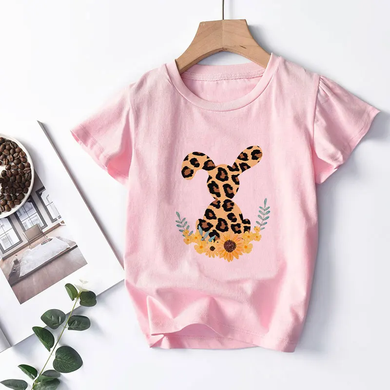Unisex Novo Roza 2020 Baby Majica Dekle Oblačila Modi Fant T Shirt Leopard Usta Risanka Poletje Vrhovi Za Dekleta 2 3 4 5 6 7 8 9 Let