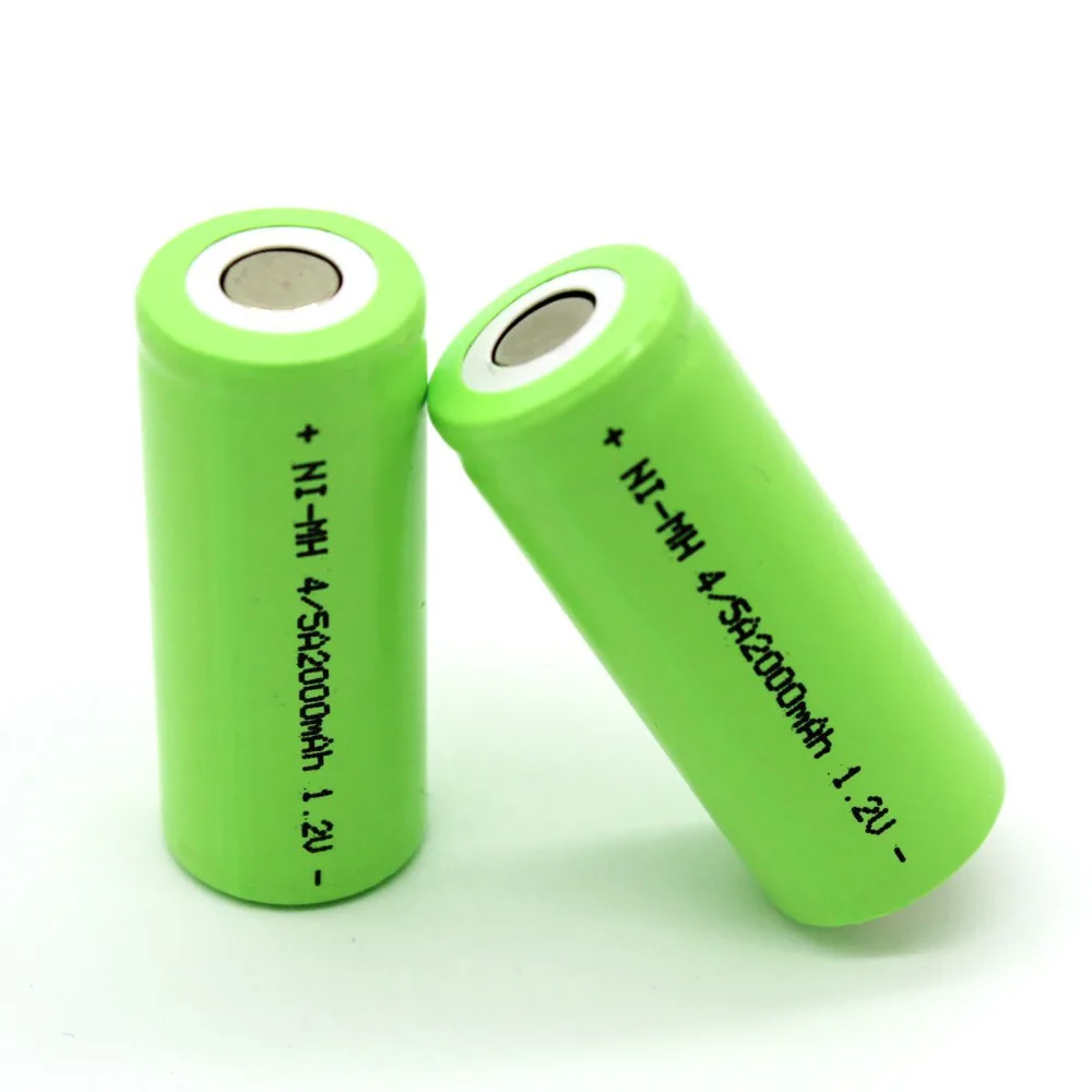 2000 mAh 1,2 V Letu 2016 Baterija za ponovno Polnjenje NI-MH Za LED Svetilko, baterije
