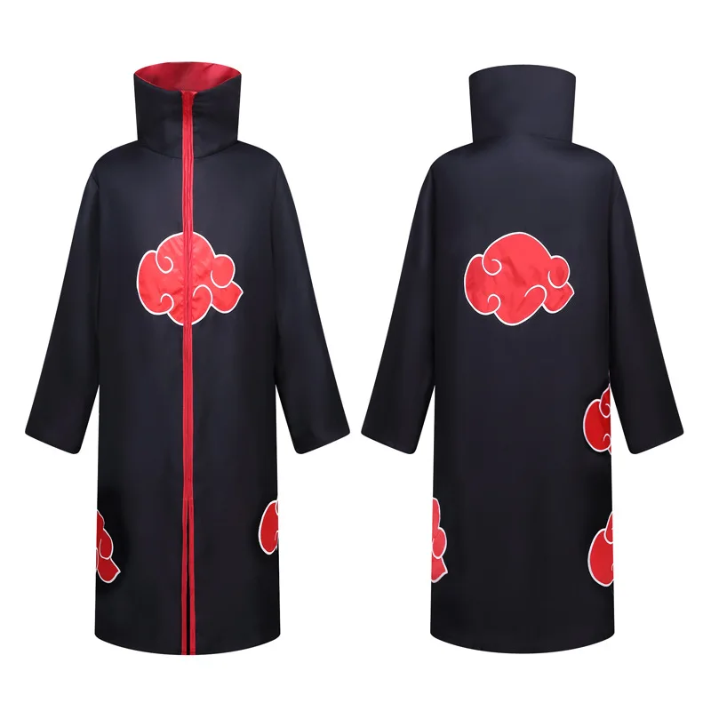 Anime Naruto Plašč Akatsuki Cosplay Kostume Ninjia Uchiha Itachi Rdeči Oblak Jarek Plašč Otrok Odraslih Dolge Obleke