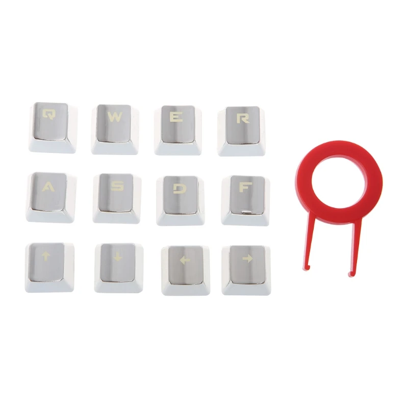 Kovinski Premaz PBT DIY 12 Keycaps za Mehansko Tipkovnico z keycap puller