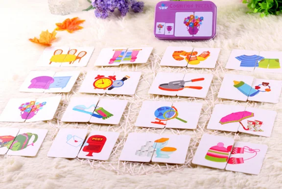 Otrok Angleške Besede Žep Flash Kartice Otroci Učenje Izobraževalni Angleški Puzzle Igrače