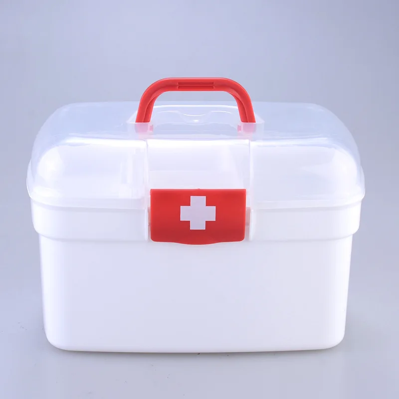 Družinsko Medicino Polje Prenosna Plastike Za Shranjevanje Zdravila Box Komplet Za Prvo Pomoč Večplastna Gospodinjski Medicine Polje Razvrstitev