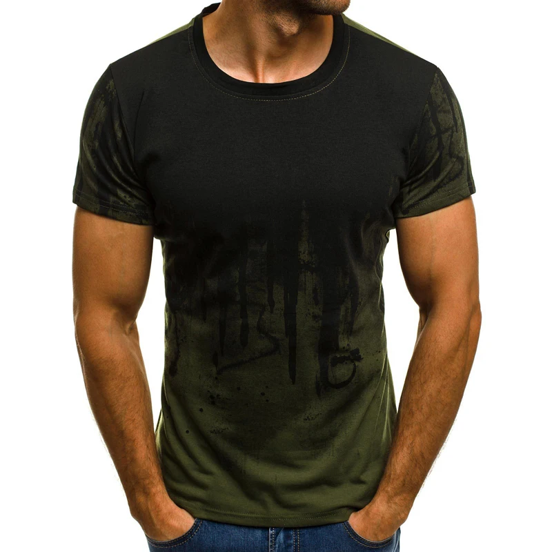 2020 Nov Poletni Mozaik Natisnjen Tshirt Moški Ulične Dihanje Kratek Rokav Bodybuilding t shirt homme Plus Velikost S-5XL