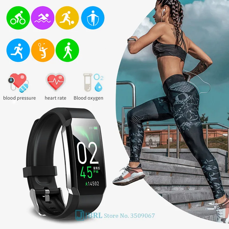 2021 Pametno Gledati Moški Ženske Smartwatch Elektronika Pametna Ura Za Android IOS Fitnes Tracker Temperatura Bluetooth Smart-gledanje