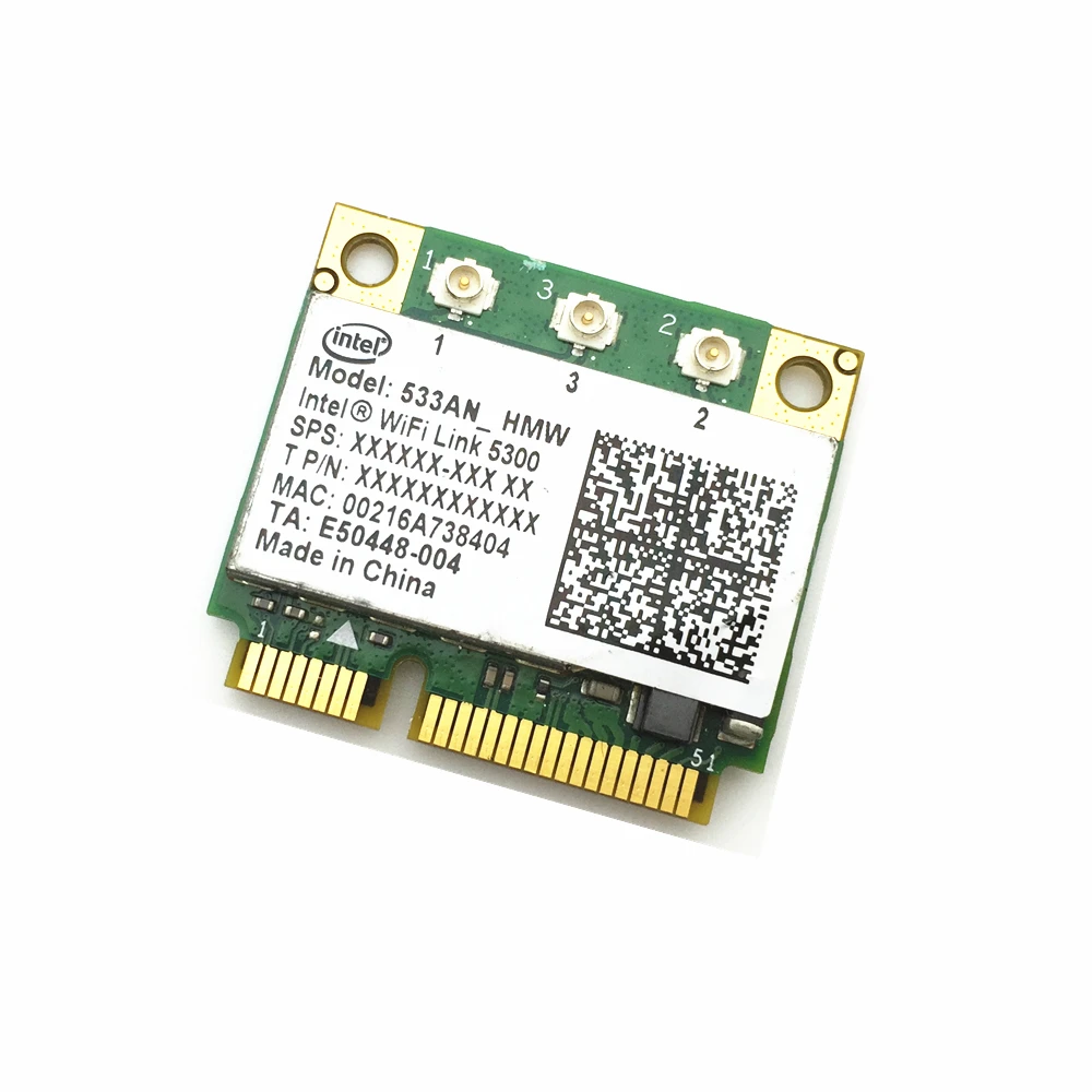Za Intel WIFI Link 5300 AGN 533AN_HMW 450Mbps 802.11 n Mini PCI-E Pol Velikost Dual Band Wlan Kartico