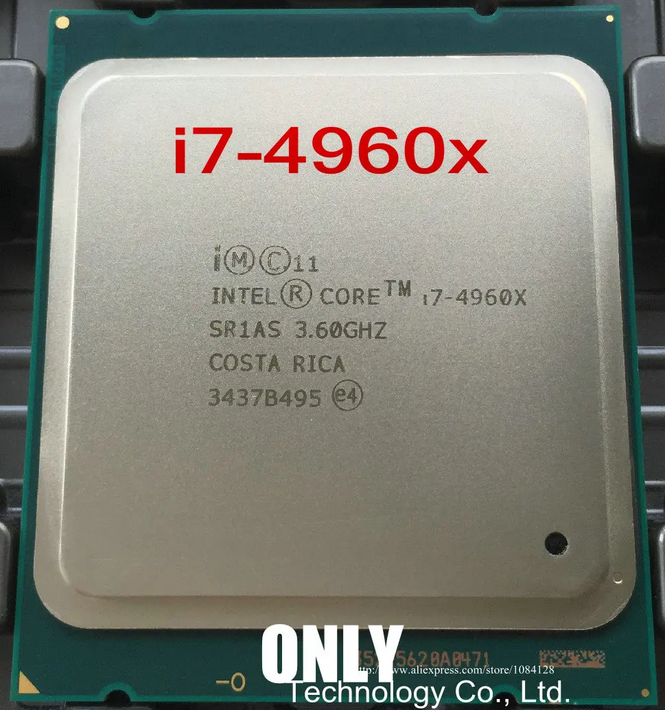 I7 4960X Original Intel Xeon I7-4960X CPU 3.60 GHZ 15MB 22-nanometrske I7 LGA2011 4960 X procesor, 1 leto garancije