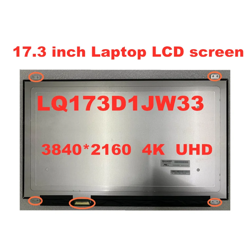 Za 17,3-palčni Prenosnik LCD zaslon LQ173D1JW33 B173ZAN01.0 za Dell precsion 7710 Alienware 17 R3 0CK7T7 3840 * 2160 4K plošča