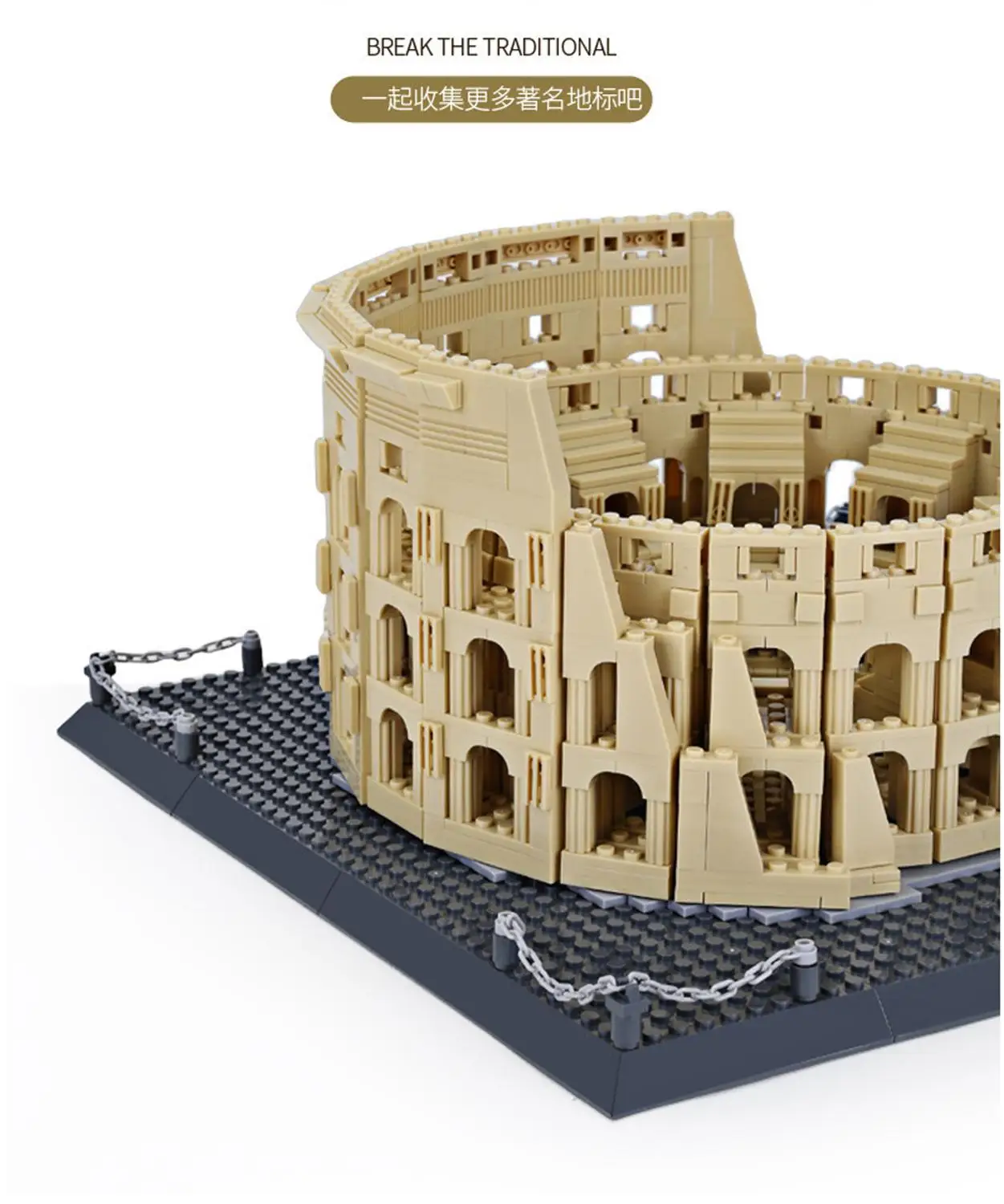 Wange 5225 Arhitekture Mestu Italije, Rimu, Kolosej Gradniki Določa Opeke Klasičnih Mesto Skyline Model Otroci Igrače Za Otroke