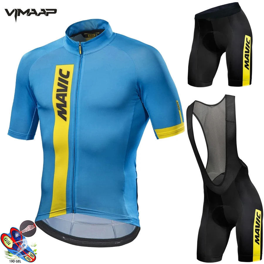 MAVIC 2021 Pro Team Kolesarjenje Oblačila /Cestni Kolo Nositi Dirke Oblačila Quick Dry Moški Kolesarski Dres Komplet Ropa Ciclismo Maillot