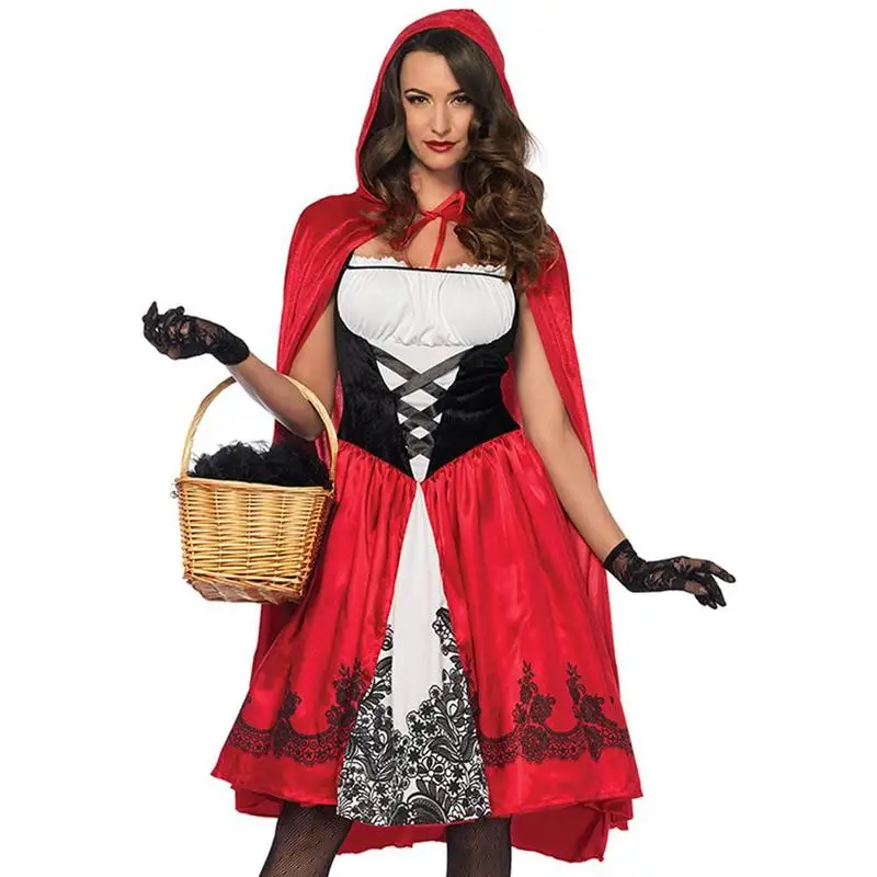 Halloween Rdeča kapica odraslih Cosplay stranka nočni klub Prom Queen Kostum