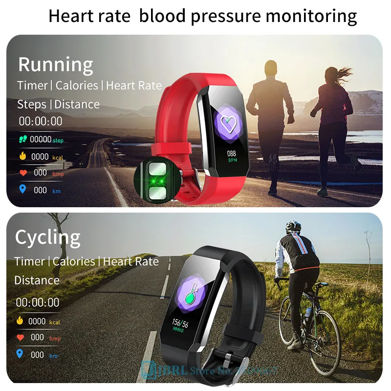 Pametno Gledati Telo Termometer Nepremočljiva Pametna Zapestnica Fitnes Tracker Srčnega Utripa Smart Band Gledajo Moški Ženske