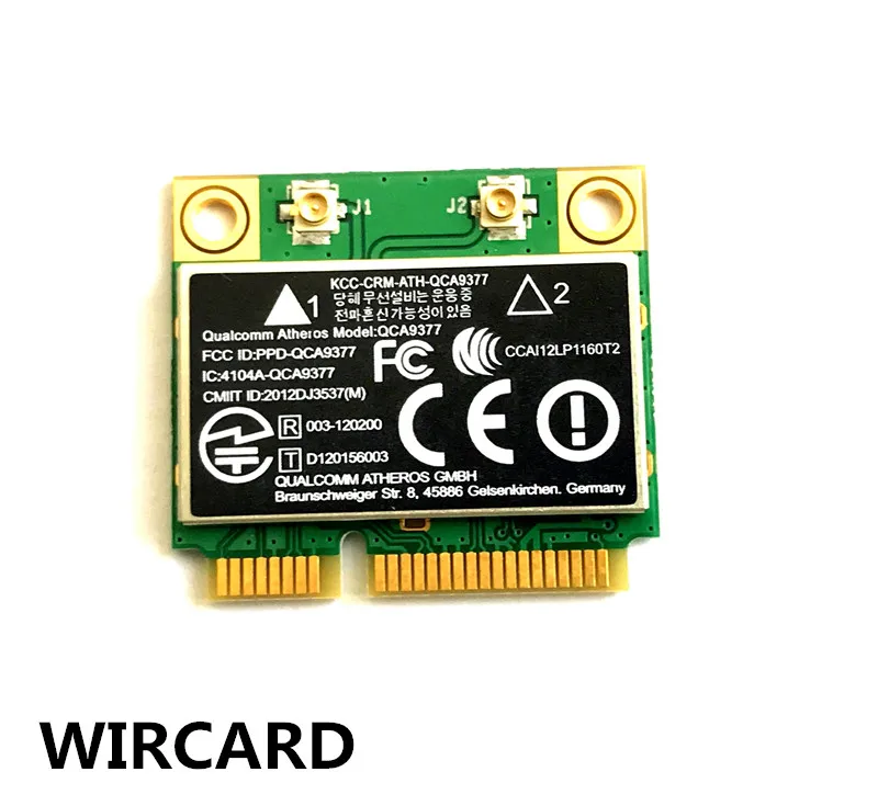 WIRCARD Atheros QCA9377 Dual Band AC WIFI Modul WIFI Adapter mini PCI-E 2.4 G/5 G
