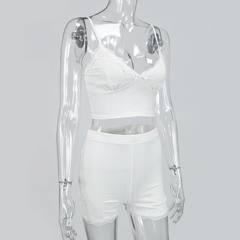 Colysmo Belo Dva Kosa iz Ženske Poletje Belušno Seksi Proti-vrat backless Camisole Mini Hlače 2 Delni Komplet Roza Priložnostne Obleke 2020