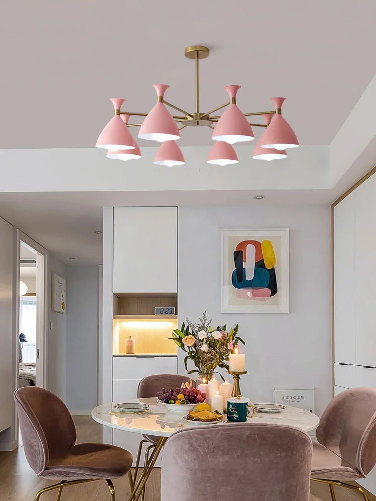 Nordijska lestence stropa viseče svetilke kuhinja lestenci lamparas de techo ventilador de techo avizeler