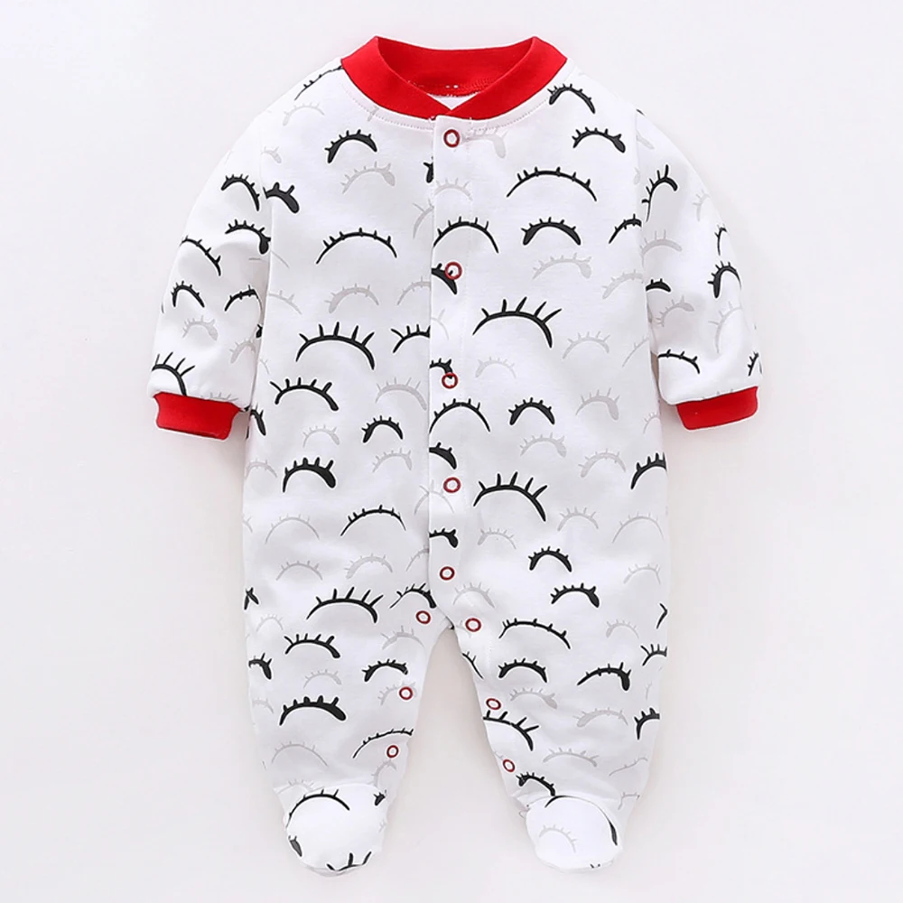 Malapina baby romper risanka jumpsuits bombaž newborn baby girl obleke Pižamo za dojenčke