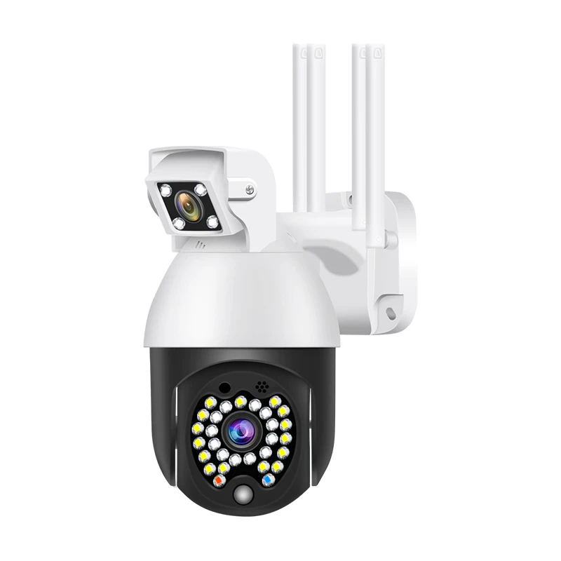 1080P Wifi IP Kamera Zunanja Brezžična WiFi Smart Security Kamera Dvojno Objektiv CCTV 29 LED Night Vision 50 M 360 Rotacijski Action Cam