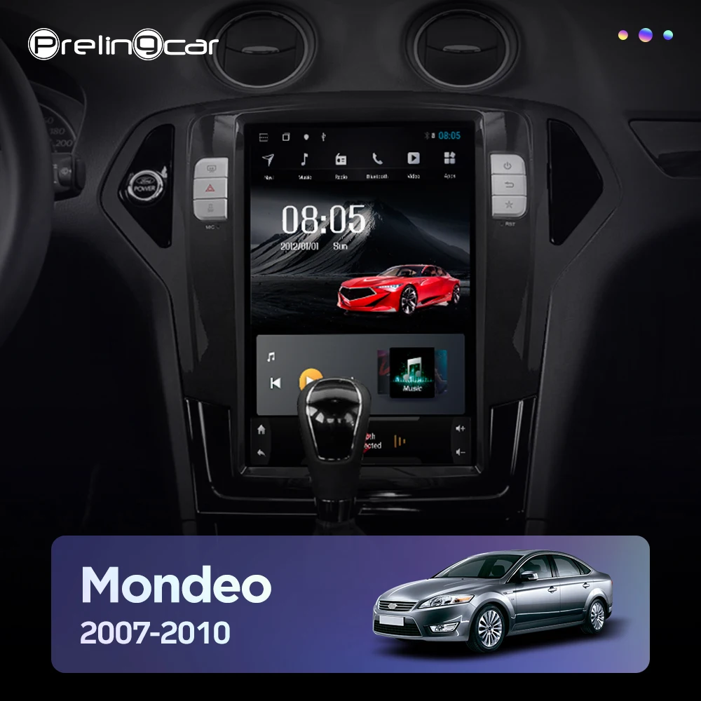Android 10.0 4G globalni Lte avto gps multimedia stereo radio predvajalnik za ford mondeo 2007-2010 navpično predvajalnik-navigacijski sistem