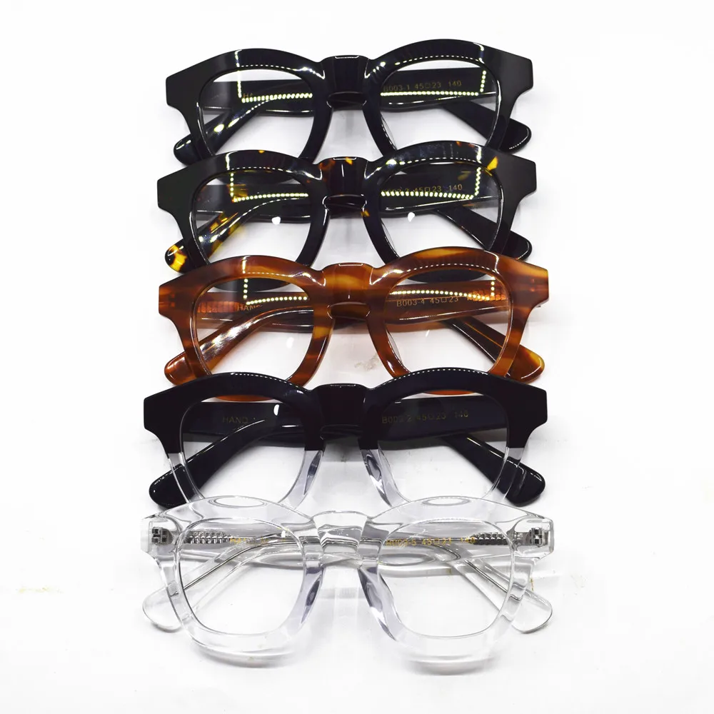 1960 je Japonska Ročno izdelan v Italiji Acetat Eyeglass Okvirji jasno, leče Očala za Kratkovidnost Rx lahko Polno Platišča Vrh Kakovosti
