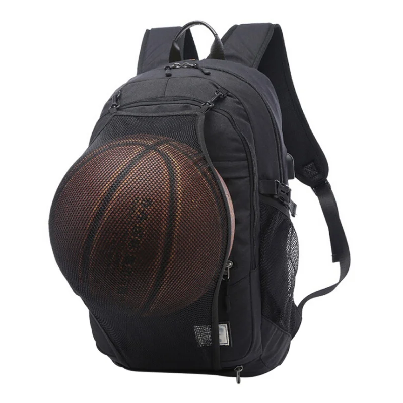 Košarka vrečko USB vmesnik smart nahrbtnik platno poliester moška torba usposabljanje, velike zmogljivosti, nepremočljiva