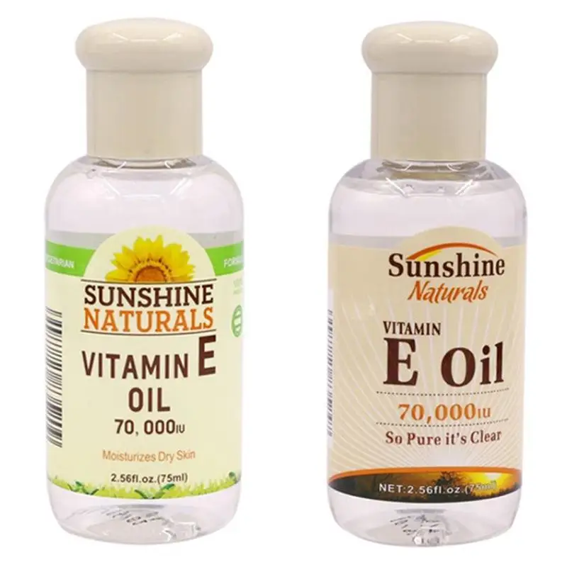 75ML Naravni Vitamin E Olje Zjutraj in Zvečer 70000IU Hialuronska Tekočina Proti Serum Gube Obraza, Zob za Nego Kože