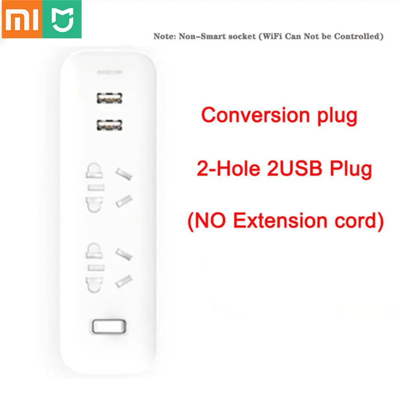 Original Xiaomi Mijia Moč Trak Stojalo Pretvornik Priključite Prenosni Potovalni Adapter za Domačo Pisarno 5V 2.1 2 USB Hitro Polnjenje