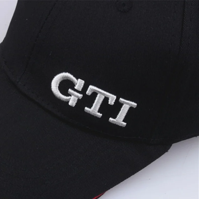 Moda lepe vezenine GTI baseball caps trdna pranje bombaža oče klobuki voznik tovornjaka klobuk spolne vizir visoke kakovosti prilagodite kosti
