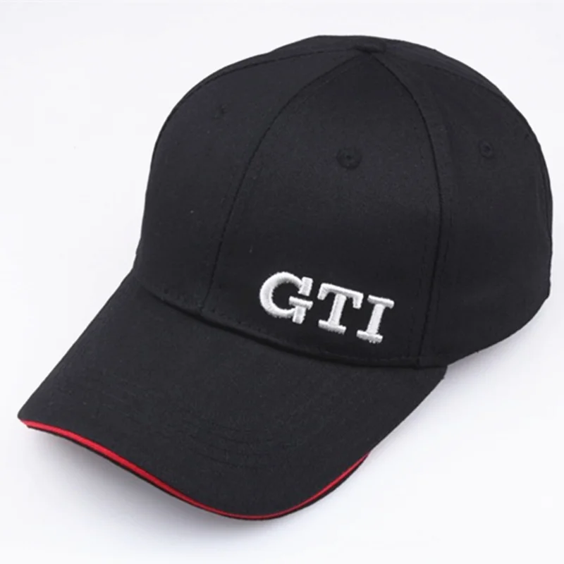 Moda lepe vezenine GTI baseball caps trdna pranje bombaža oče klobuki voznik tovornjaka klobuk spolne vizir visoke kakovosti prilagodite kosti